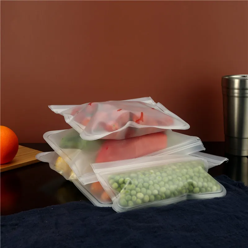 Maisto produktų Laikymo Maišelis PEVA Plastiko Maišą Paketai Feezing Ziplock Krepšys Virtuvės Saugojimo Organizacija Dulkių Konteinerio Šviežių Wrap