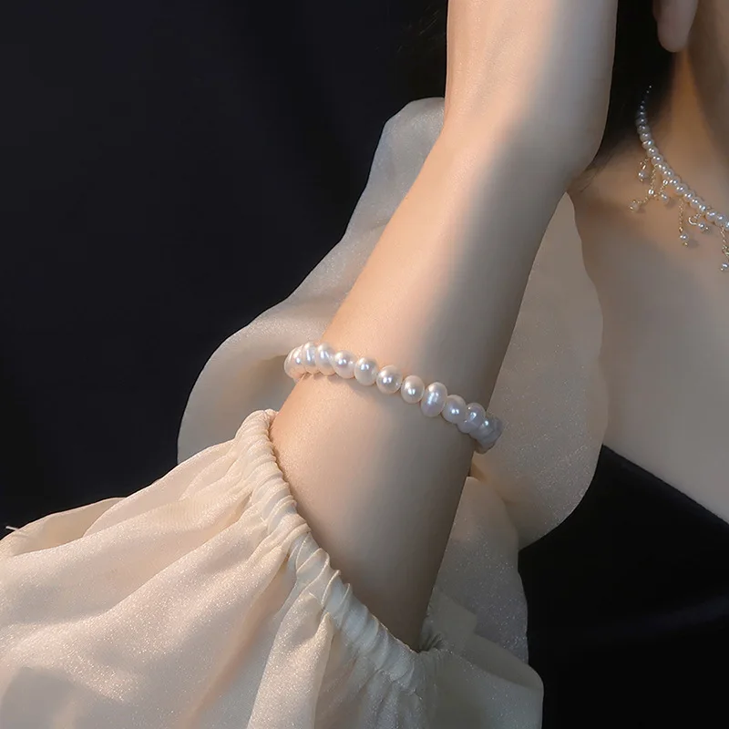 V-537 Europos ir Amerikos stiliaus netaisyklingos geometrinės perlų apyrankė perdėti mados apyrankę ins stilius