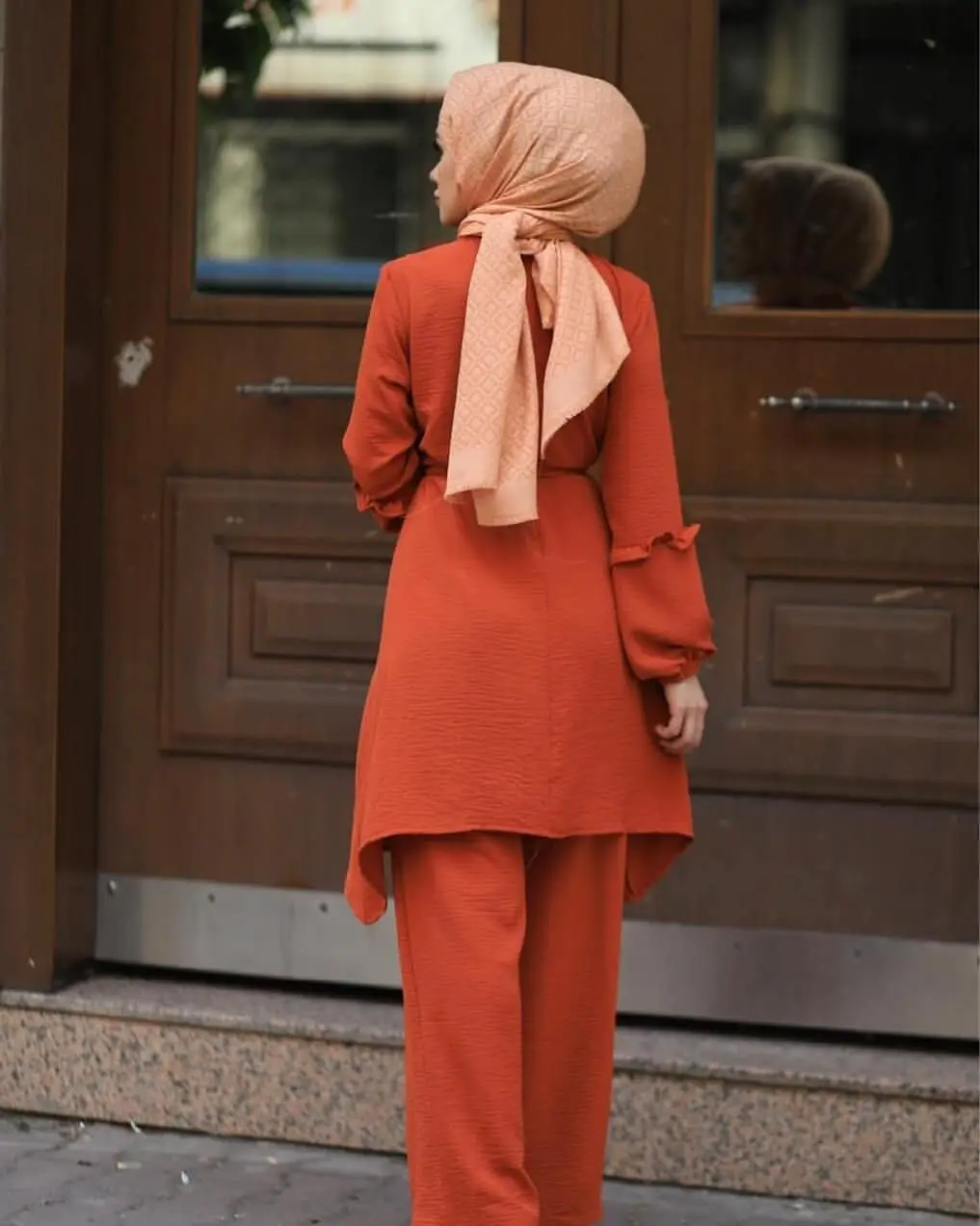 Eid Dviejų dalių Musulmonų Rinkiniai Abaja Turkijos Moterų Nėriniai-up Suknelė, Hijab Caftan Maroko Kaftan Islamas Drabužių Abayas Musulman Ansambliai
