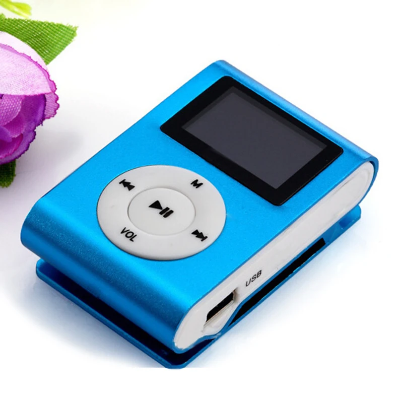 Mini Clip MP3 Grotuvas, USB Muzikos Grotuvas Su LCD Ekrano Parama 32GB Micro SD TF Kortelę Nešiojamų Mada Sporto Paprasta MP3 Grotuvai
