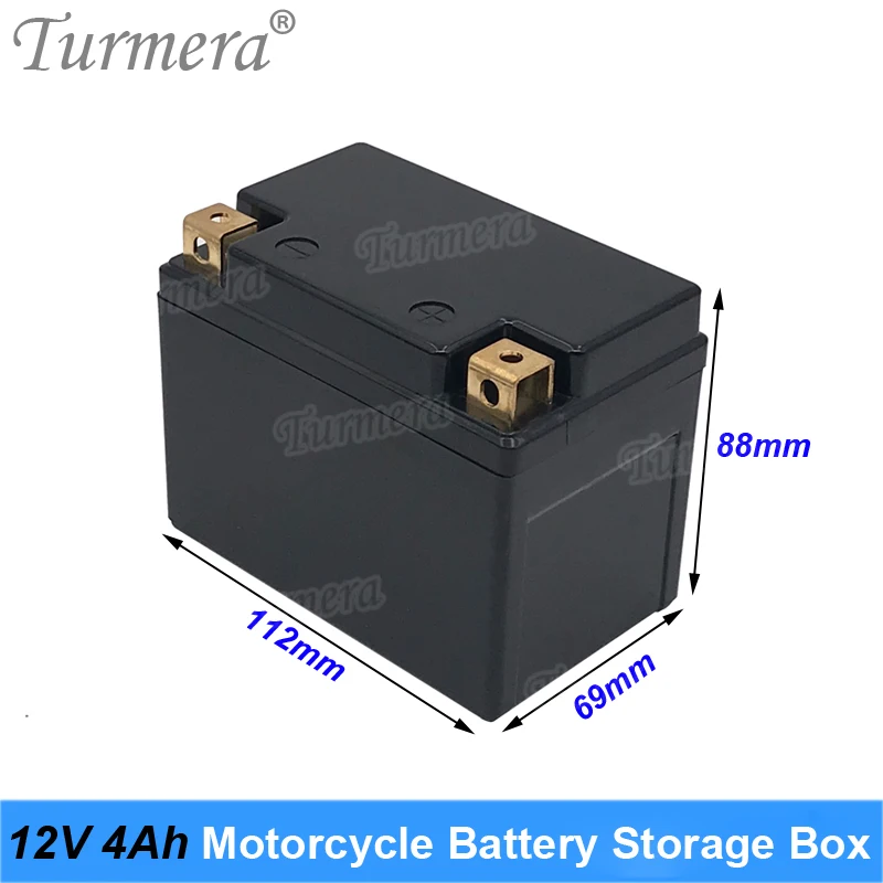 Turmera 12V 4Ah 5Ah Motociklo Akumuliatoriaus Baterijos Laikymo Dėžutė Gali Turėti 10Piece 18650 Li-ion Baterija arba 5Piece 32700 Lifepo4 Baterija