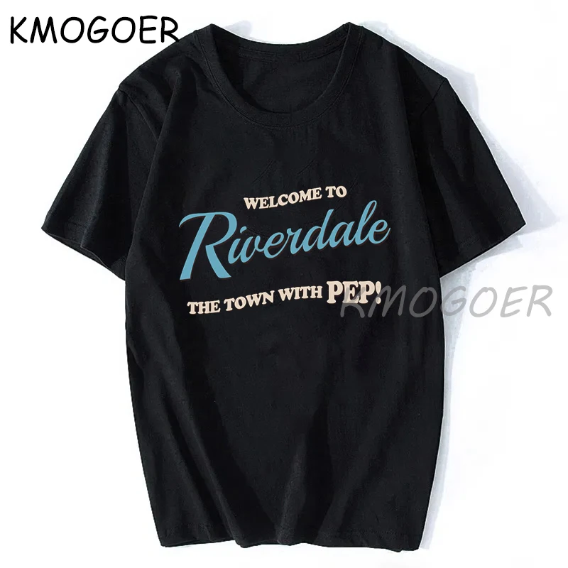 Riverdale Spausdinti Moterų Marškinėliai Harajuku O-kaklo trumpomis Rankovėmis Parašas T-shirt Viršūnes Mados 90s Grafinis Viršuje Tee Moterų Tee Marškinėliai