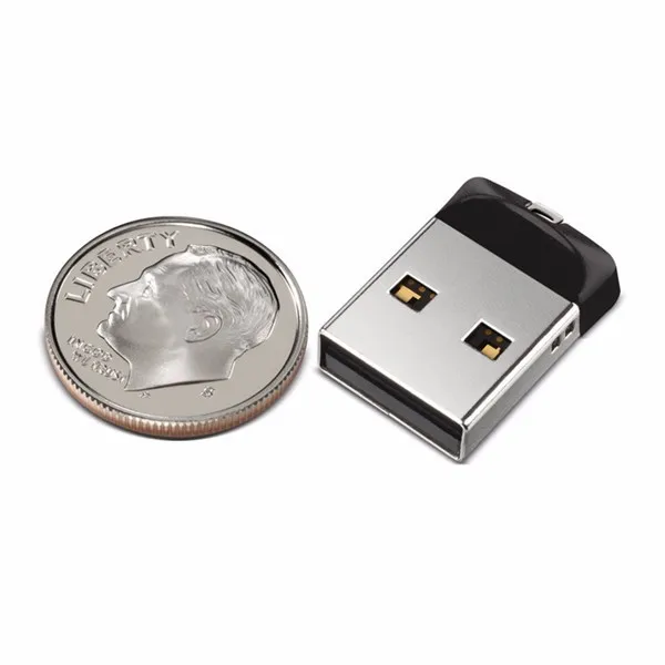 Juoda Super Mini tiny USB Flash 2.0, Atminties Ratai Stick Pen Nykščio Automobilio usb 