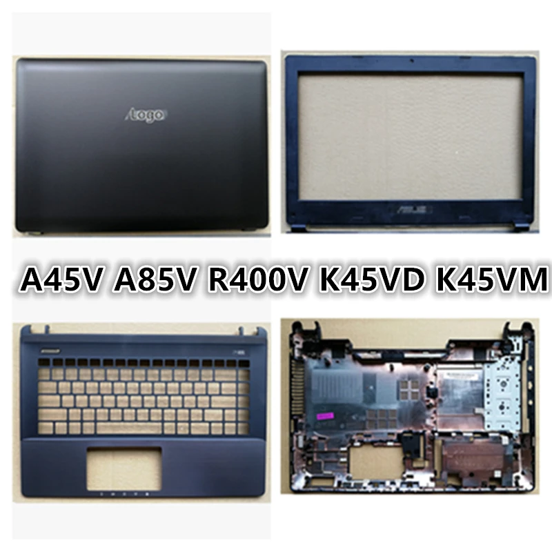 Naujas Nešiojamas ASUS A45V A85V R400V K45VD K45VM LCD Back Cover Top Atveju/LCD Priekinį Bezel/Palmrest/Apačioje Bazės Padengti mažoji