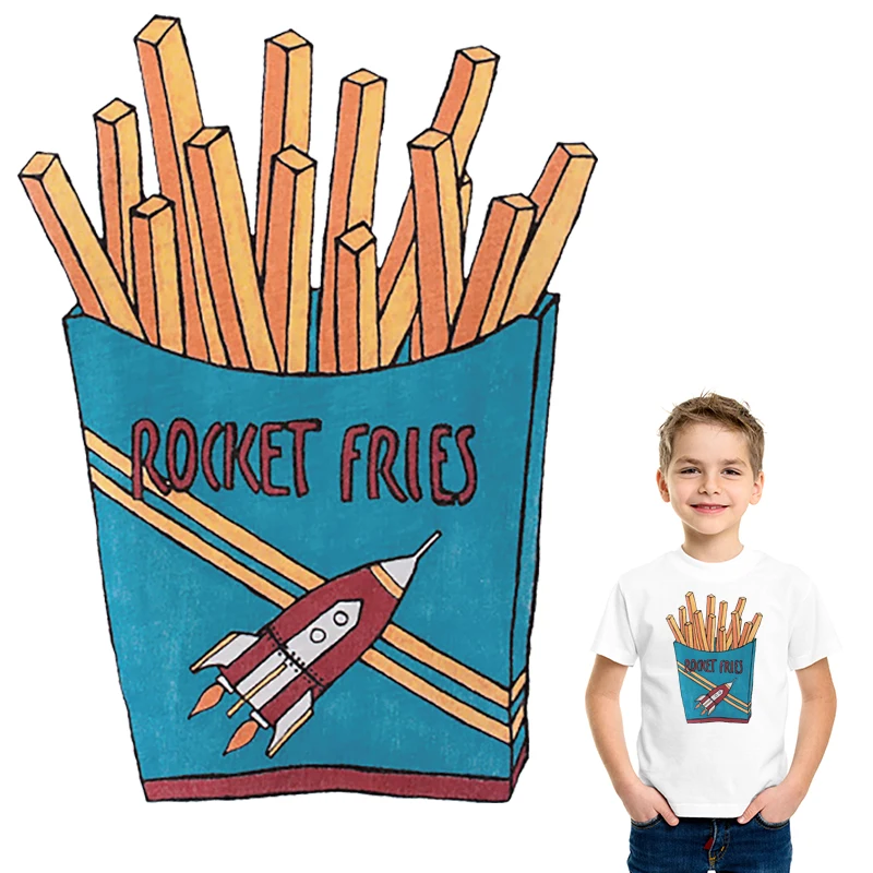 Raketų Fri, Lipdukai Vaikas Skalbti Pasidaryk Pats Aksesuaras Naujo Dizaino Drabužių Apdailai Spausdinti Ant T-Shirt Geležies Lopai