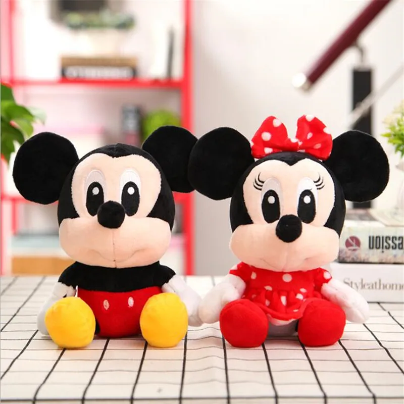 Karšto Parduoti Mielas Disney Pliušas Žaislai, Minnie, Mickey Mouse Gyvūnų Dygsnio Vigny Lokys Įdaryti Lėlės Vaikų Gimtadienio Dovanos