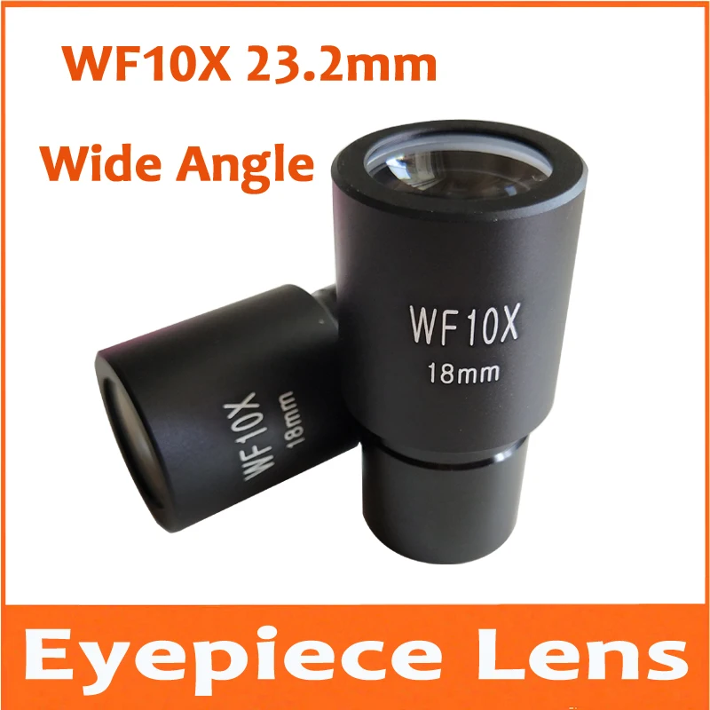 WF10X 18mm Plataus Kampo Lab Studentas Mokykla Biologinio Mikroskopo Okuliarą Tinklelis Objektyvas 23.2 mm Staliuko Skalė 0,1 mm