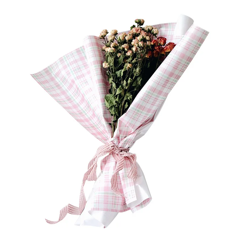 Dviejų Spalvų Pledas Ouya Popieriaus 20sheets/maišelis Šviežių Gėlių Pakavimo Medžiagos Puokštė Vandeniui Dacal Knyga 