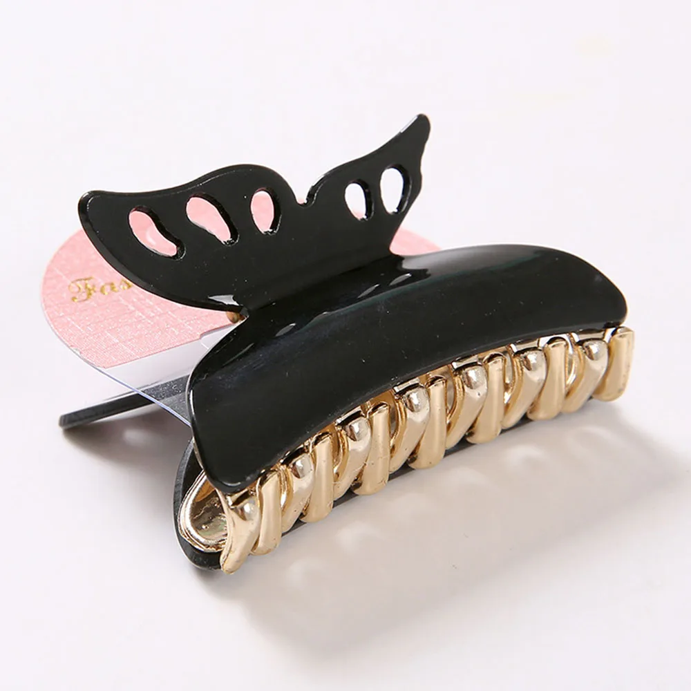 1 Pcs Acrylic Butterfly Shape Hair Claw Clamp Women Hair Clips Accessories Fashion Tiaras Hair Clip Hair Accessories