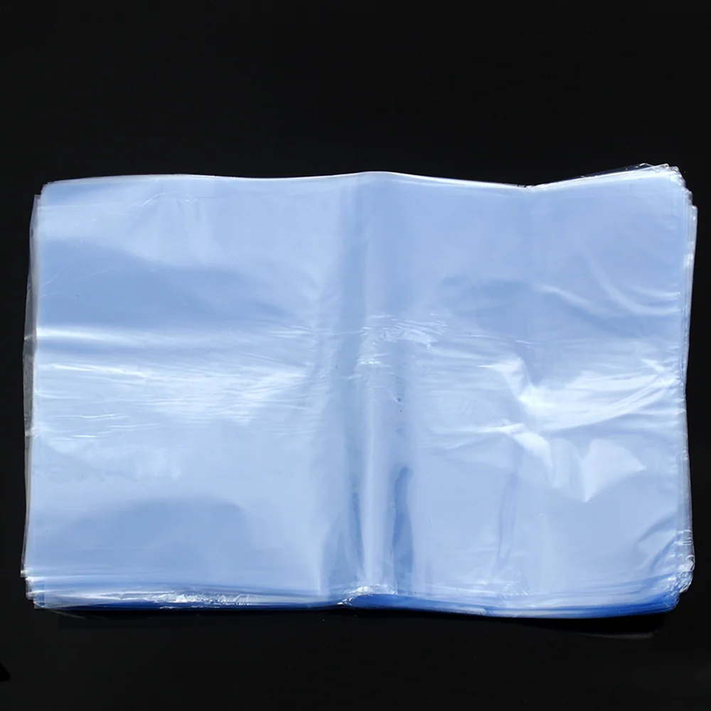100vnt PVC Šilumos Trauktis Filmas Maišelį Pūstuvas Šilumos Antspaudas Butas Burną Mėlynos spalvos permatomo Plastiko Maišą nuo Šilumos Susitraukiančių Wrap Saugojimo Krepšys