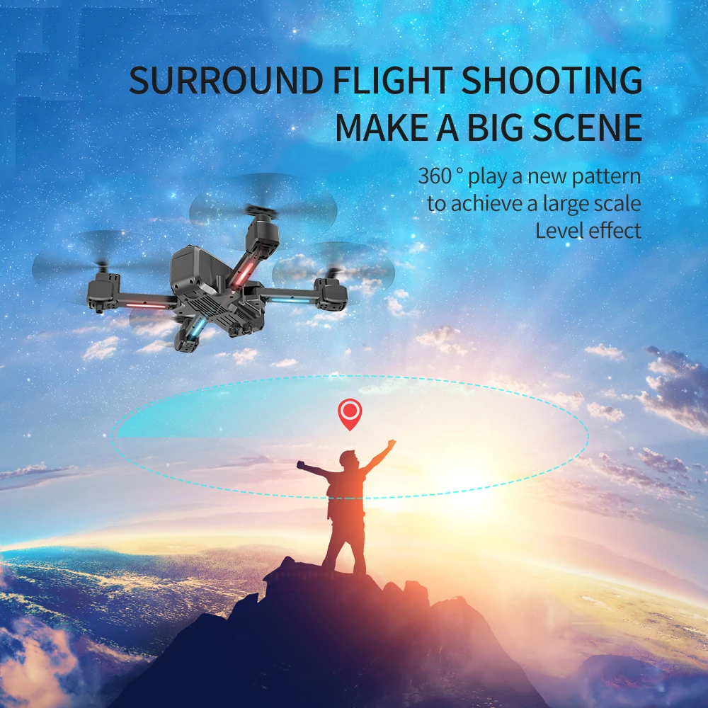 2021 NAUJAS RC S177 Drone su Aerial HD Vaizdo Kamera 4K RC Tranai 2.4 G/5G RC Sraigtasparnis FPV Quadrocopter Drone, Sulankstomas žaislas PK E58
