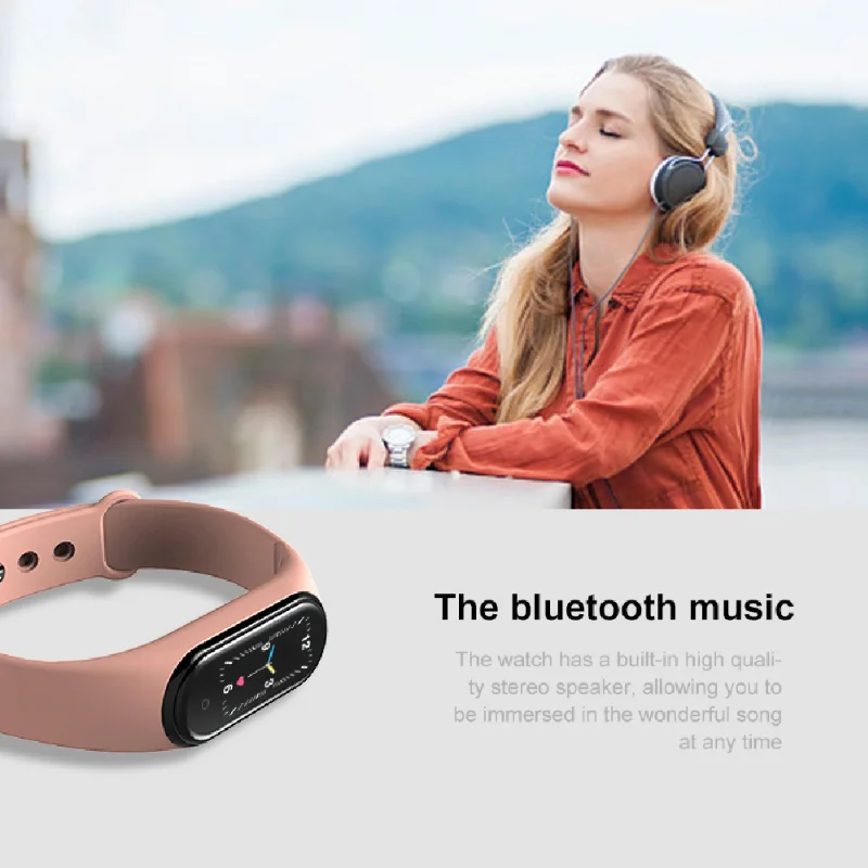 Naujas M5 Smart Watch Vyrai Moterys Bluetooth Žiūrėti Fitness Sport Tracker Skambinkite Smartwatch Muzikos Apyrankė 