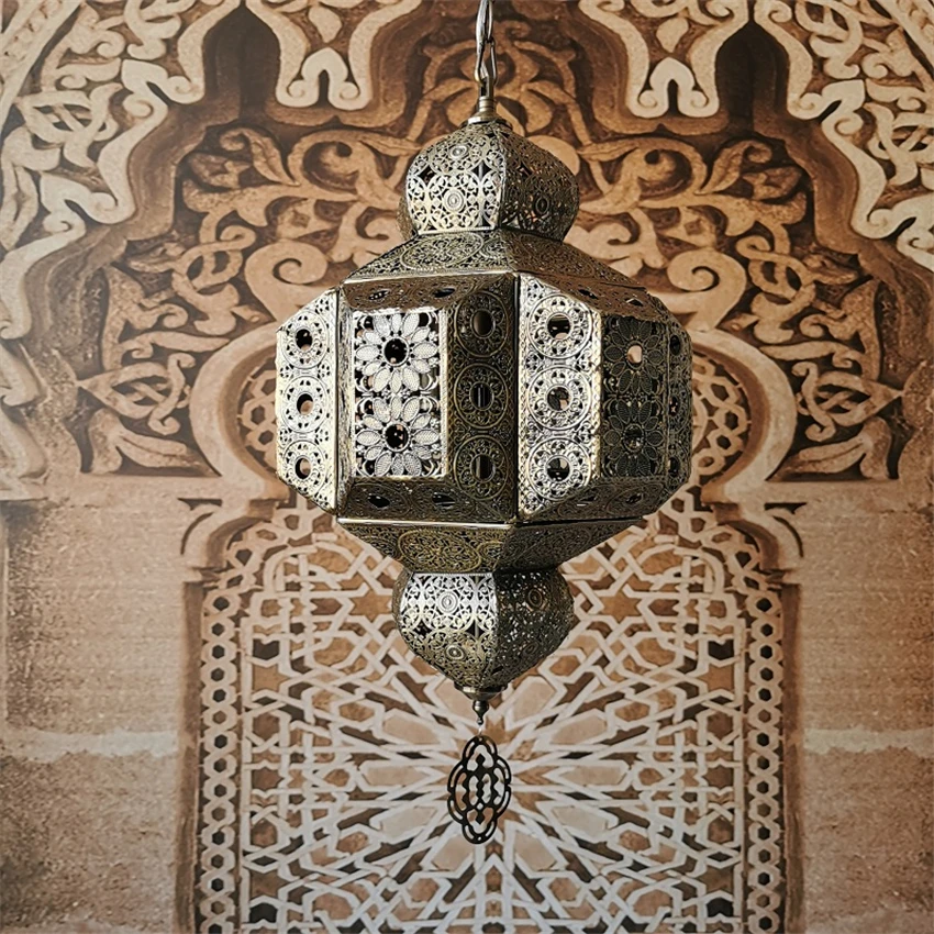 Maroko Tuščiaviduriai Raižyti Žibintų Sieniniai Šviestuvai Retro Miegamojo, Valgomojo Kambario Pietryčių Azijoje Hotel Restaurant Pakabukas Lempų Apšvietimas