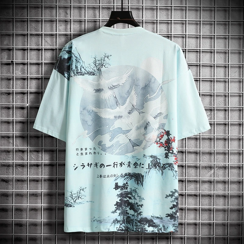 Juokinga Spausdinti Negabaritinių Vyrų Marškinėliai Hip-Hop Medvilnės marškinėliai O-kaklo 2021 m. Vasarą Japonijos Vyrų Priežastinis Tshirts 3XL Mados Prarasti Tees