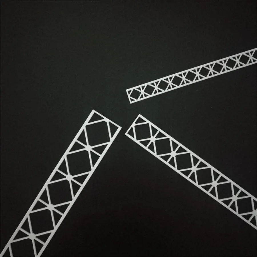 8pcs/daug Traukinio Smėlio Lentelė Scena Tiltas Plieno Sijos Santvaros Modelis Medžiagos Ho Masto Traukinio Išdėstymas