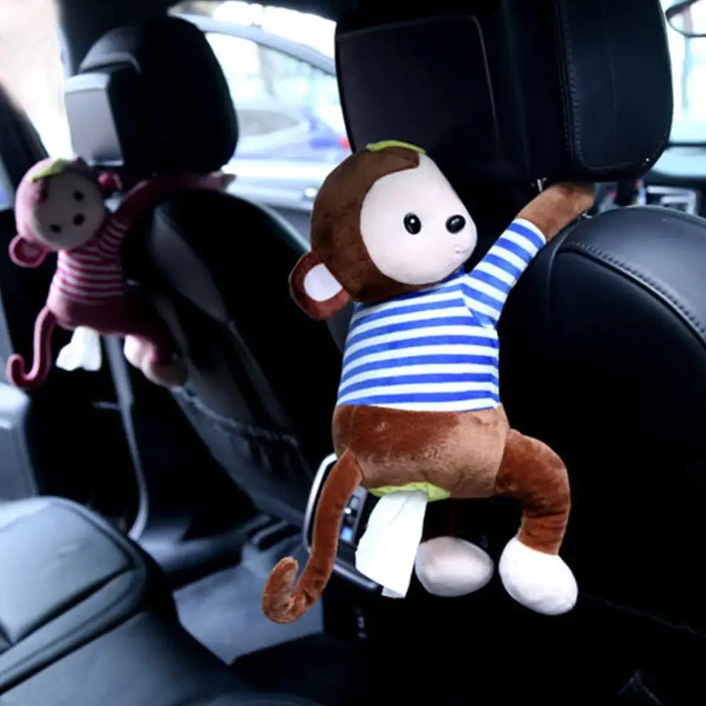 Kūrybinės Animacijos Beždžionė Home Office Automobilių Kabo Popieriaus Vystyklų Popieriaus Nešiojamų Laikiklio Dangtelį Dėžutę FW3 Lauke Audinių Z2Z5