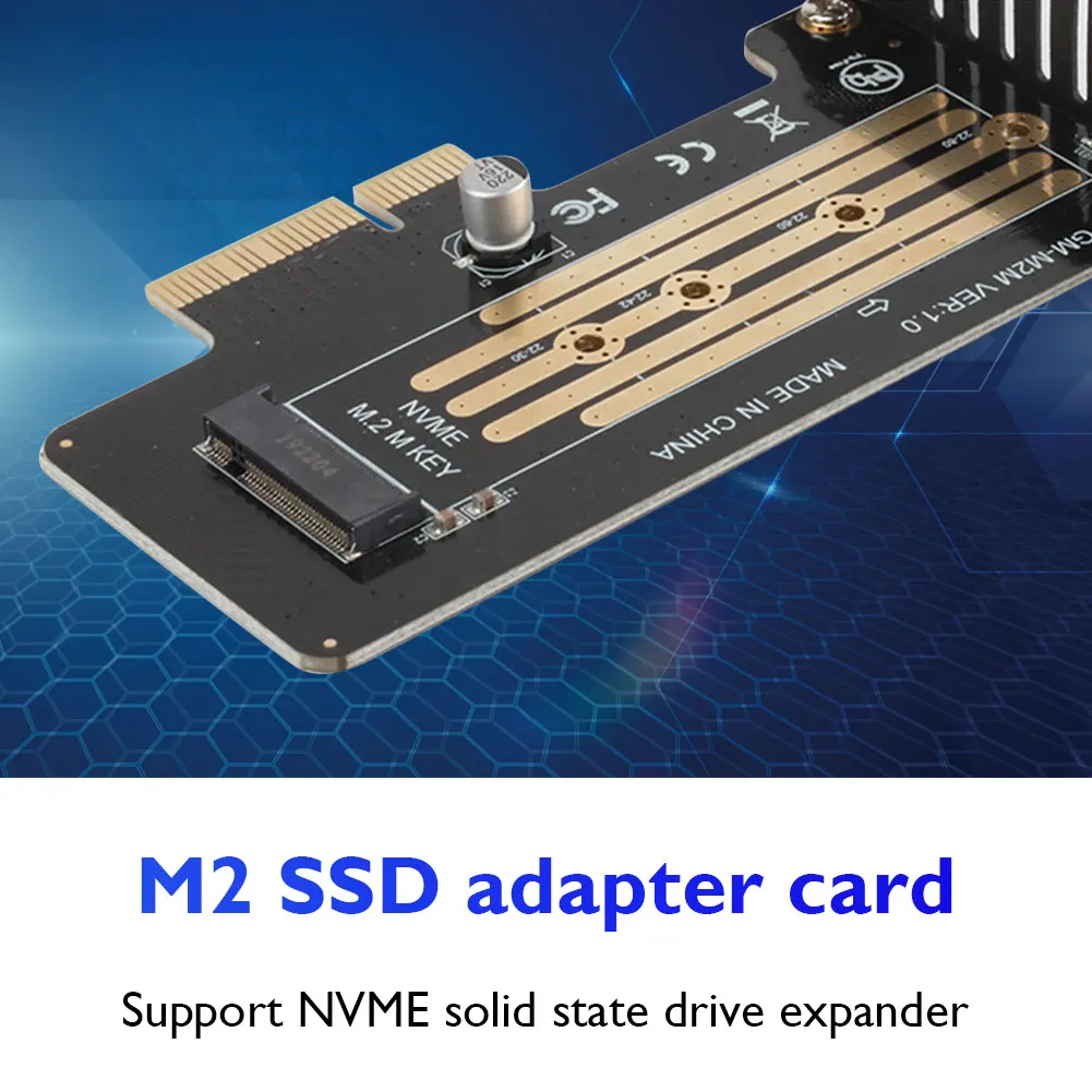 M. 2 NVMe 2280 2260 2242 2230 SSD į PCIe PCI Express Kompiuterio, KOMPIUTERIO Komponentai, Priedai, 3.0 X4 Didelės Spartos Adapteris