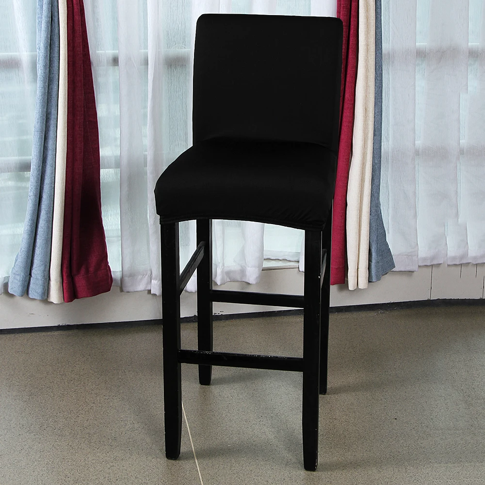Spandex Poliesteris Kėdė Padengti Kietų Sėdynių užvalkalai už Baro Kėdė, Kėdės Slipcover Home Hotel Pokylių Valgomojo Kėdės Apdaila 1PC