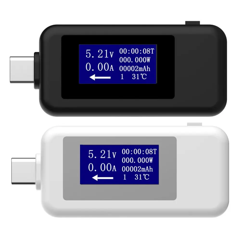 Tipas-c Daugiafunkcį Dual USB Voltmeter Testeris Saugos Stebėti DC Digital Voltmeter Srovės voltmetras Skirtas Apsaugoti Įrenginį