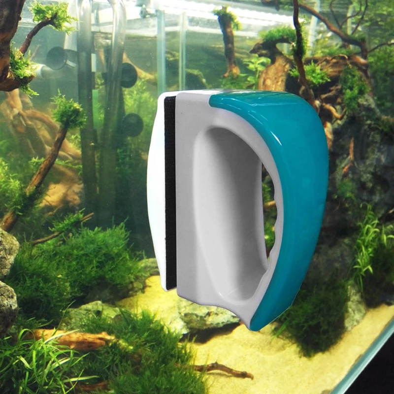 Mini Magnetinio Žuvų Bakas Akvariumo reikmenys Žuvų tankai Stiklo Valiklį Teptuku Magnetai, Stiprūs, Švarūs aklaviečių nesibraižantys