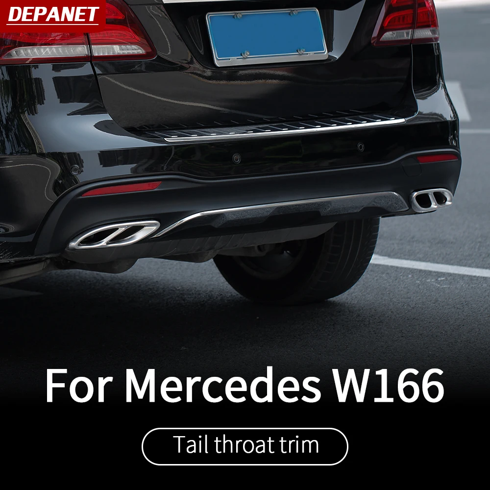 Nerūdijančio plieno Uodega gerklės apdaila Mercedes GLE W166 GLS X167 gle c292 priedai