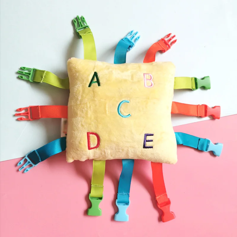 Minkštas Sagtis Pagalvę Montessori Žaislai Sagtis Laiško Pagrindinius Gyvenimo Įgūdžius Bamblys Išmokti Suknelė Mokymo Valdybos Žaislai Vaikams
