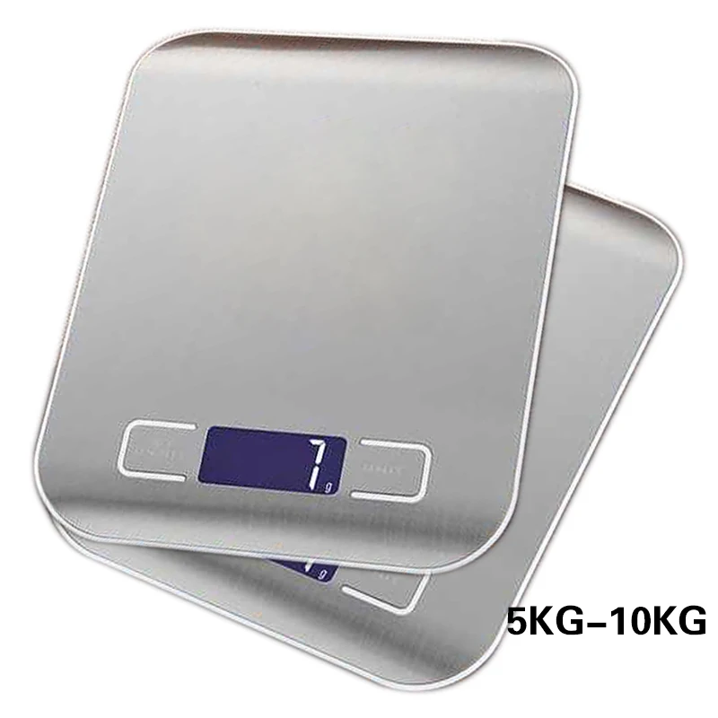 5kg/10kg Elektroninių USB Įkrovimo Virtuvės Masto Skaitmeninės Maisto Masto Nerūdijančio Plieno Svėrimo Skalės skystųjų KRISTALŲ Matavimo Įrankiai