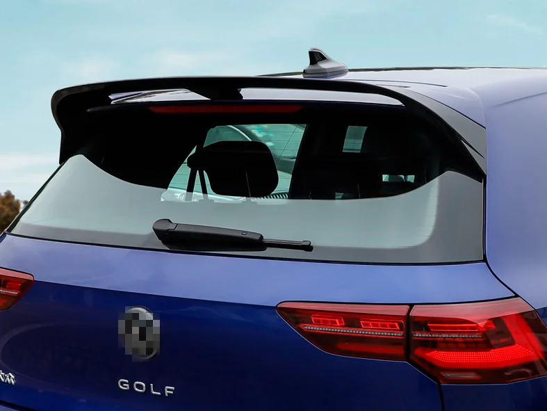 Volkswagen GOLF 8 MK8 spoileris 2020 2021 golfo 8 stogo, sparno aukštos kokybės ABS medžiagos, automobilių galinis sparnas spalvos galinis spoileris
