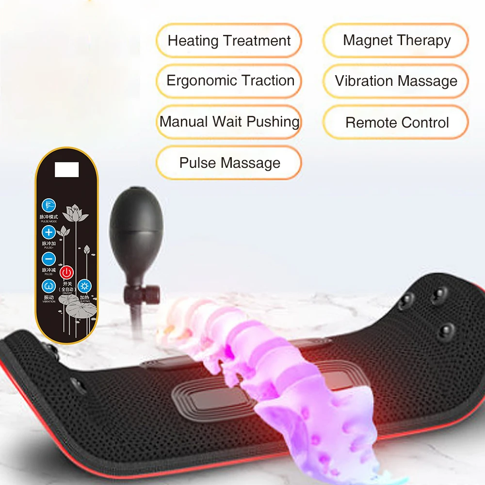 Elektriniai Juosmens Atgal Massager Juosmens Traukos Prietaiso Vibracijos Atnaujinti Stiliaus Masažas mašina Juosmeninės Stuburo Juosmens Skausmą