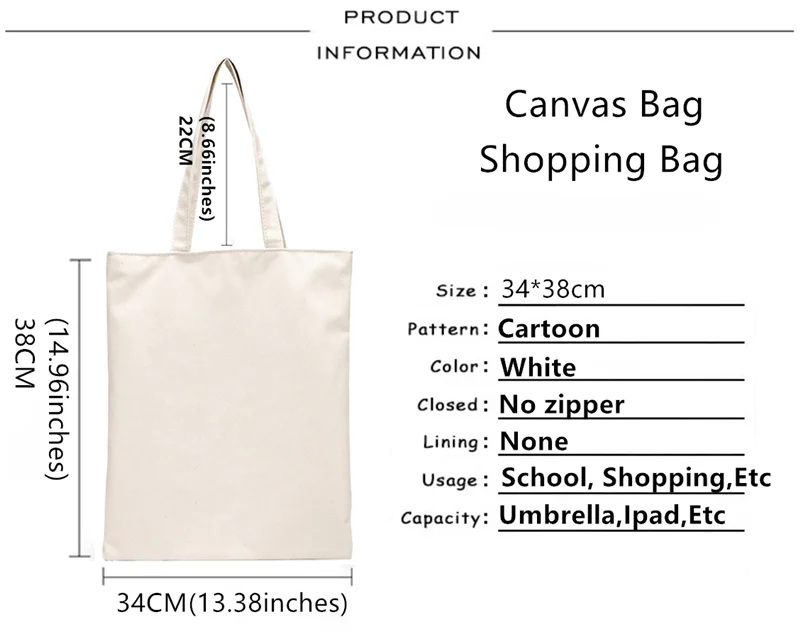 Šėtonas pirkinių krepšys drobės bolso medvilnės perdirbti maišelį ekologinio shopper bag daugkartinio naudojimo string užsakymą