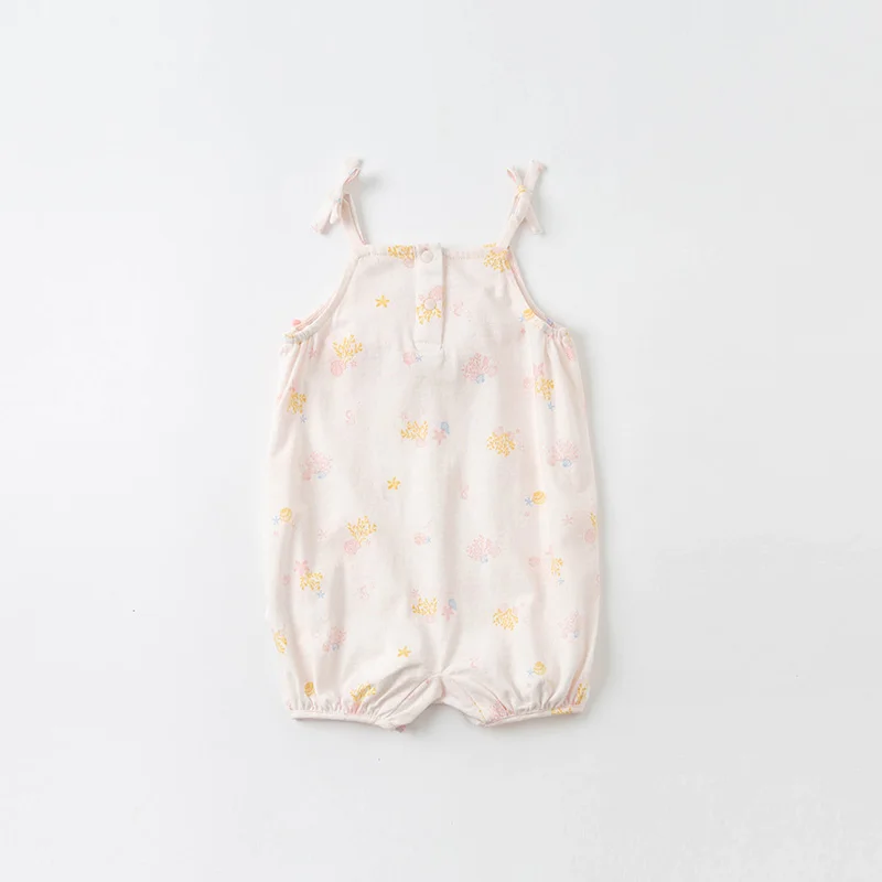 DBH16988 dave bella vasarą, naujas gimęs kūdikis mergaičių mados lankas spausdinti jumpsuits kūdikiams, vaikiška drabužiai vaikams romper 1 vnt