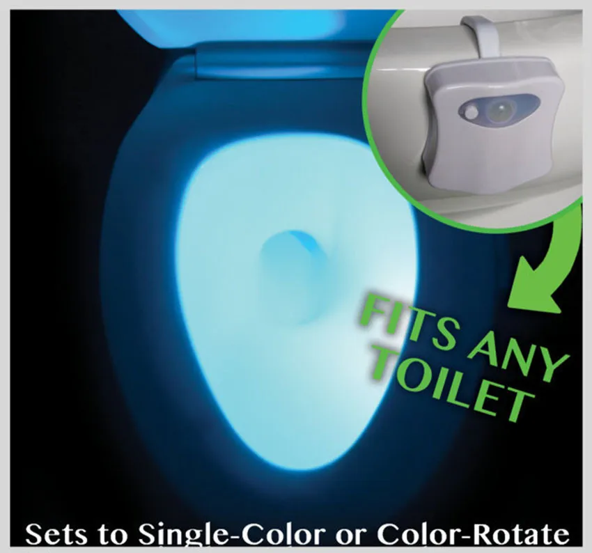 Kūno Jutimo Automatinis LED Judesio Jutiklis Naktinis Lempos, tualetai, Vonios kambarys, Šviesos, Judesio Jutiklis Tualeto Sėdynė Naktį Šviesos WC Toilet40