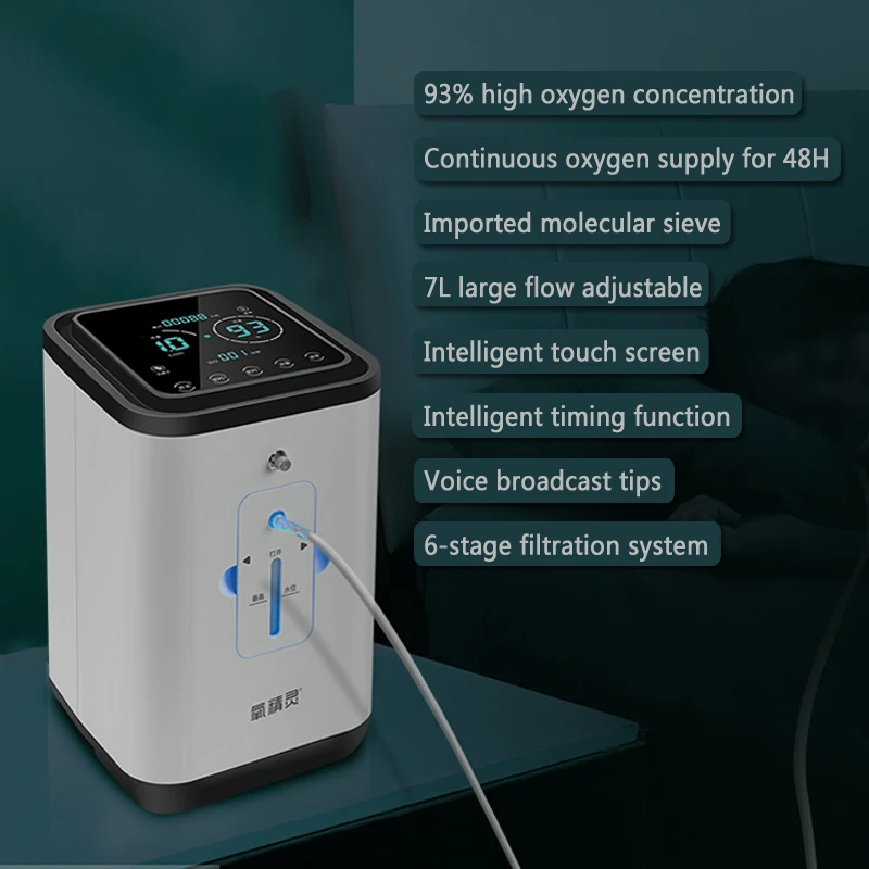 7L Deguonies Concetrator Generatorius Namų Pagyvenusiems žmonėms, Nėščioms Moteris, Deguonies Papildyti Nešiojamų Oxygene Koncentratorius Mašina, Namų