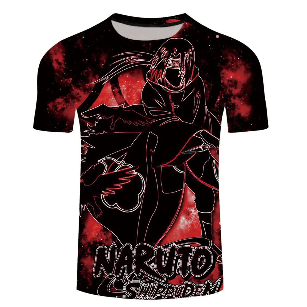 Nauja Japonų Manga Narutoes T-shirt 3d Spausdinimo vyriški ir moteriški marškinėliai Naujovė Atsitiktinis Berniukas marškinėlius Vasaros Marškinėliai Už Vaikas Viršūnės