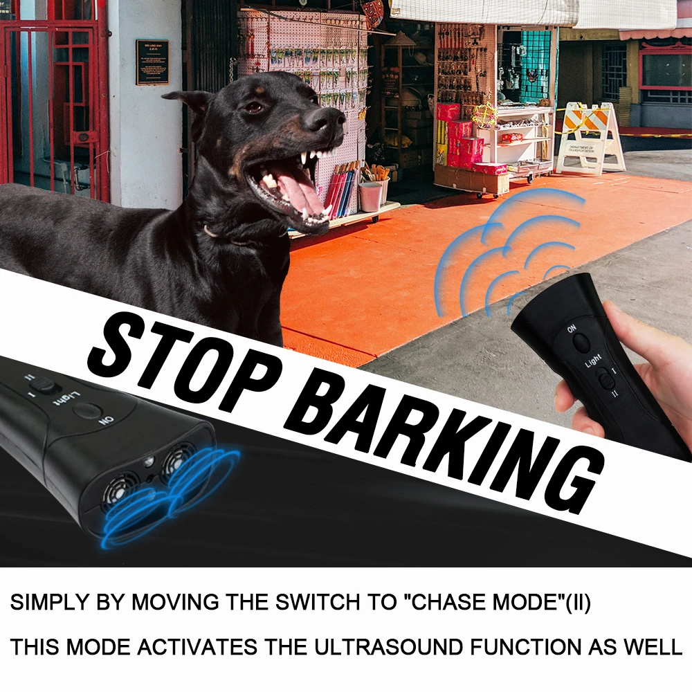 Naminių Šunų Repelentai Anti-loti Sustabdyti Barking treniruoklis Treneris 3 1. LED Ultragarsinį Šunų Mokymo Švilpukas Be Baterijos