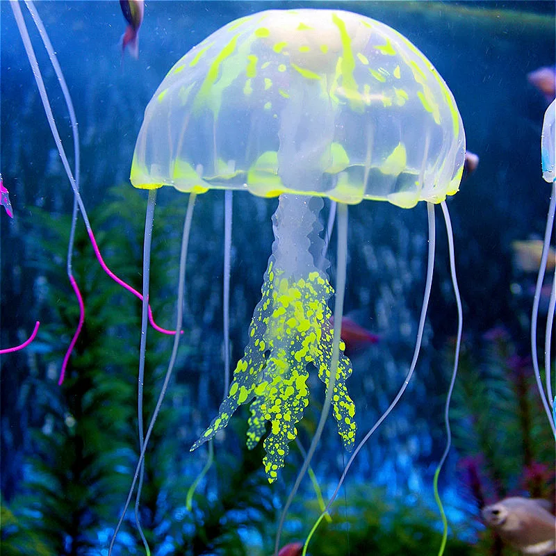 Akvariumo Dekoracijos, Šviesos Dirbtinis Medūzos Ornamentu Žuvų Bakas Dekoro Povandeninį Vandens Augalų Kraštovaizdžio Akvariumas Acc