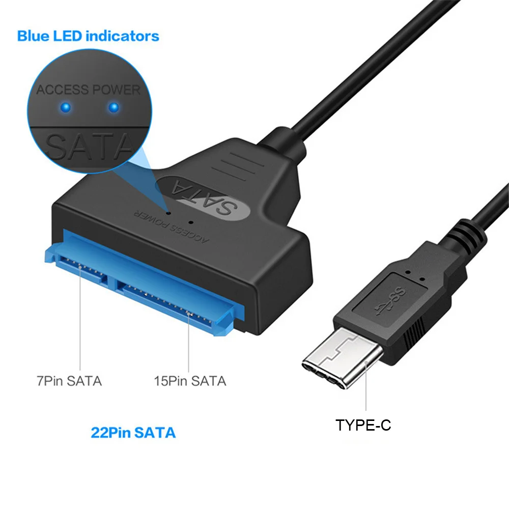 USB2.0/3.0 SATA 22pin Kabelio Adapteris Keitiklis Linijos HDD SSD Prijungti Laidą Laidą 2.5 Hard Disk Diskų, Kietojo Disko