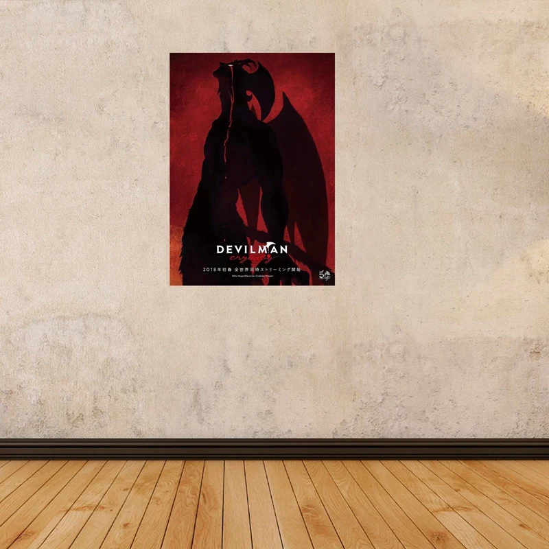 Devilman Crybaby Japonija, Anime, Komiksai Filmą Dovanų Aliejus, Šilko Tapyba, Plakatas Spaudinių Sienos Menas Nuotraukas Kambarį Namo Apdaila