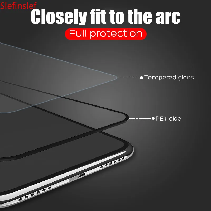 2vnt 500D Visiškai Padengti Grūdinto Stiklo iPhone 11 Pro X XR XS MAX stiklo iphone 11 Pro screen protector Apsauginė stiklo