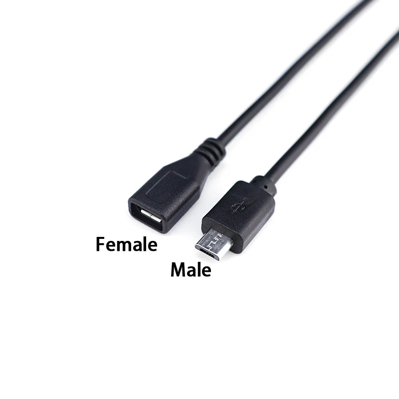 2Pin 4Pin Micro USB Vyrų / Moterų Atidaryti Viela 2 Core, 4 Branduolių Galią Duomenų Įkrovimo Kabelis Laido Jungtis