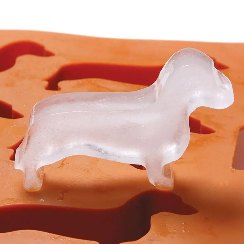 9 Skylių Kūrybos Silikono Šuniuką Takso Formos Ledo Kubelių Šokoladas, Slapukas Pelėsių 
