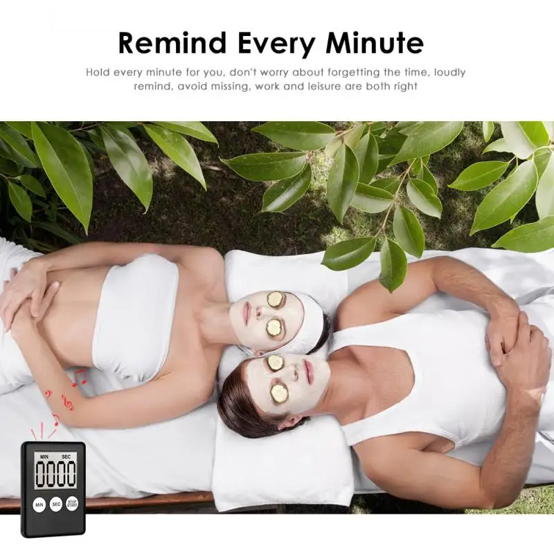 Miego Stop Watch Laikrodis Kiaušinių TimerLCD Skaitmeninis Ekranas, Virtuvės Laikmatis Kvadratinių Kepimo Suskaičiuoti Iki Atgalinės Atskaitos Signalizacijos Temporizador Cocina