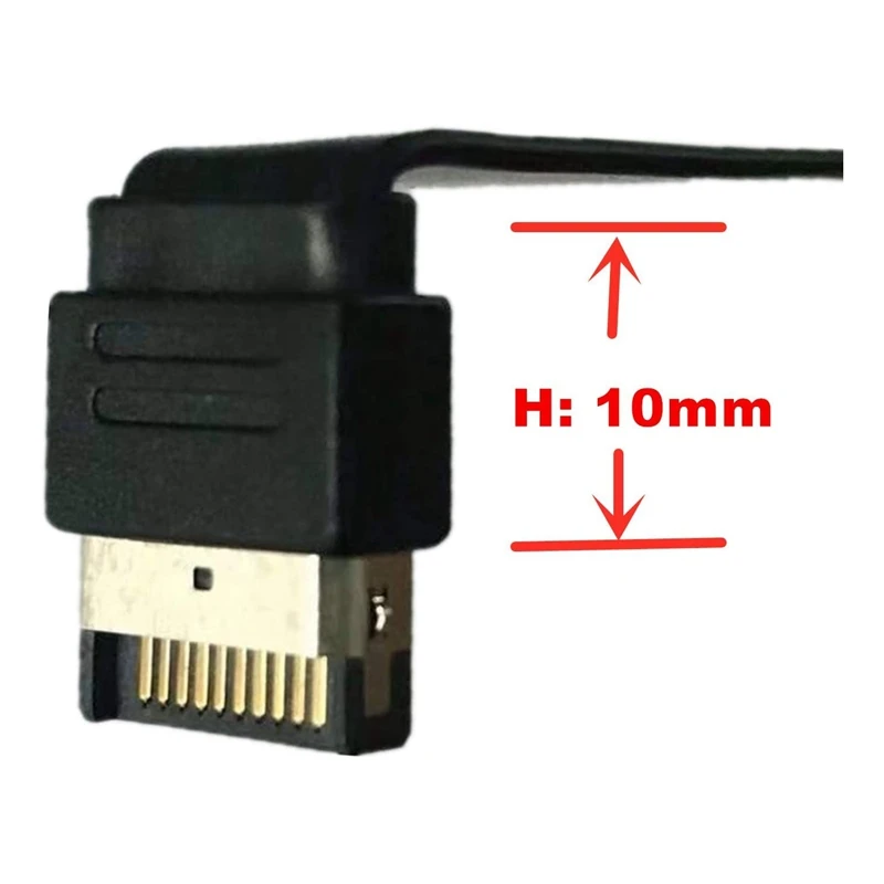 USB 3.1 C Tipo Priekinis Skydelis Antraštė ilgiklis,E Tipo USB 3.1 C Tipo Kabelis,Vidaus Adapterio Kabelį,su Kolegijos(50cm)