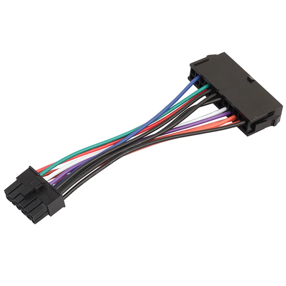 ATX 24 Pin to 12 Pin Power Cable Adapter Cord Riser Card Extension Port Adapter for Acer Q87H3-AM Motherboard 15cm