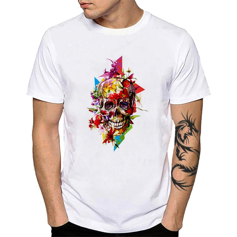 2020 Naujos Siaubo Kaukolę, vyriški T-shirt Vasaros Mados Viršūnes Demonas Marškinėliai Vyras Marškinėlius Negabaritinių Streetwear Harajuku Tee Vyrų Drabužiai.