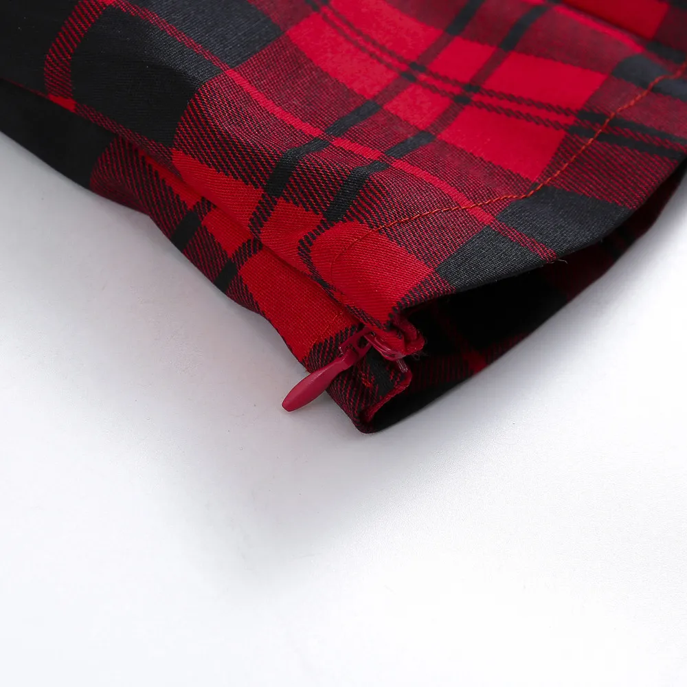 2021 m. Vasarą Moterys Derliaus 50s Įkvėpė dryžuotas medvilnės audinys Pinup Couture Valstiečių Viršų Raudona Mados Plius Dydis Viršūnes Rockabilly Retro T-Shirts