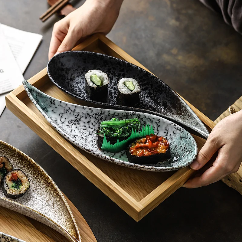 Japonų užkandis dėklas kūrybos cold cut užkandis mažų indų, keramikos suši plokštė vaisių plokštė, buitiniai indai, stalo kasdien