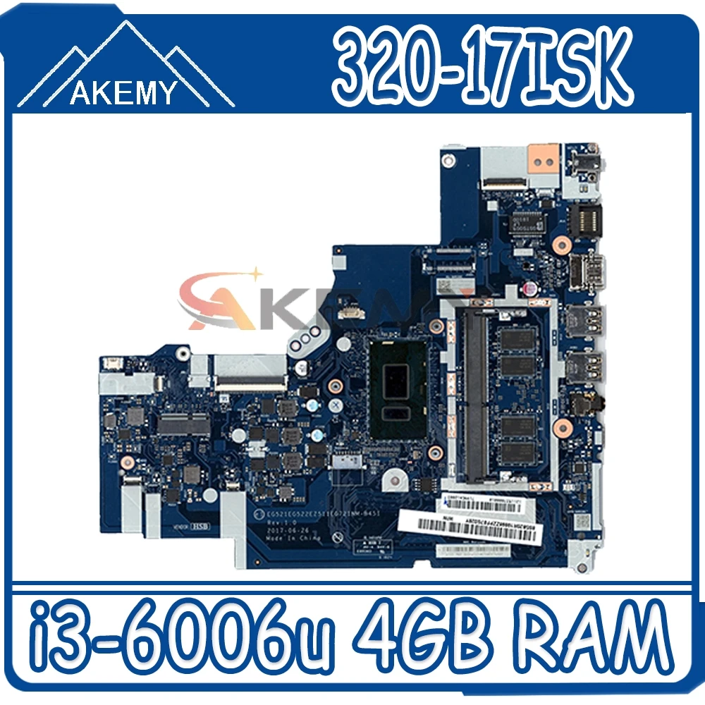 Lenovo 320-15isk 320-17ISK Nešiojamojo kompiuterio pagrindinę Plokštę Su i3-6006u CPU 4 GB RAM DDR4 5B20N86787 DG721 NM-B241 Patikrintas Greitas Laivas