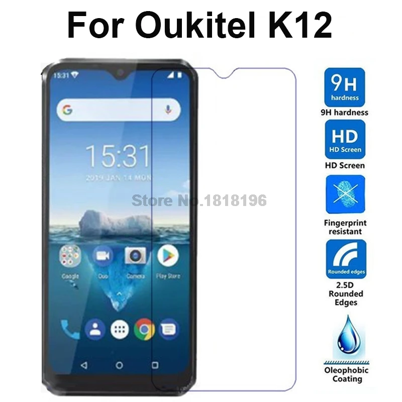 Grūdintas Stiklas Oukitel K12 Screen Protector 9H Apsaugos Mobiliojo Telefono Priekyje, LCD Filmas Oukitel K12 6.3