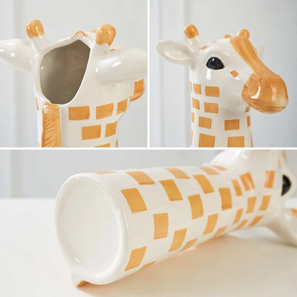 Kūrybos Žirafa Galvos Vaza Sultingi Papuošalai Figūrėlės Miegamojo Puošimas